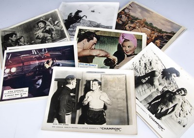Lot 456 - Kirk Douglas Films Lobby Cards / FOH Stills