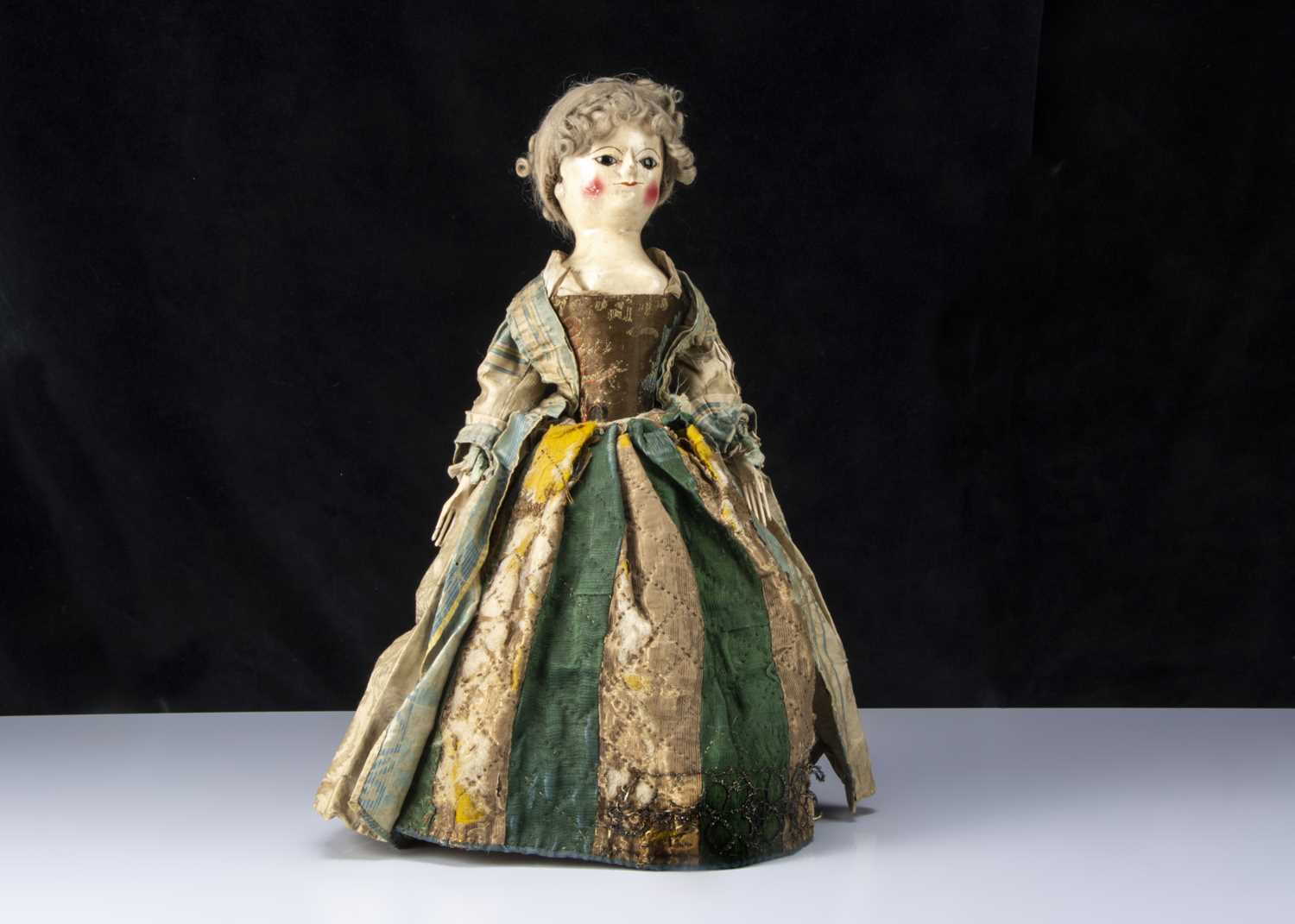 Lot 10 - Peggy, a very rare and fine 18th century English wooden doll with family provenance