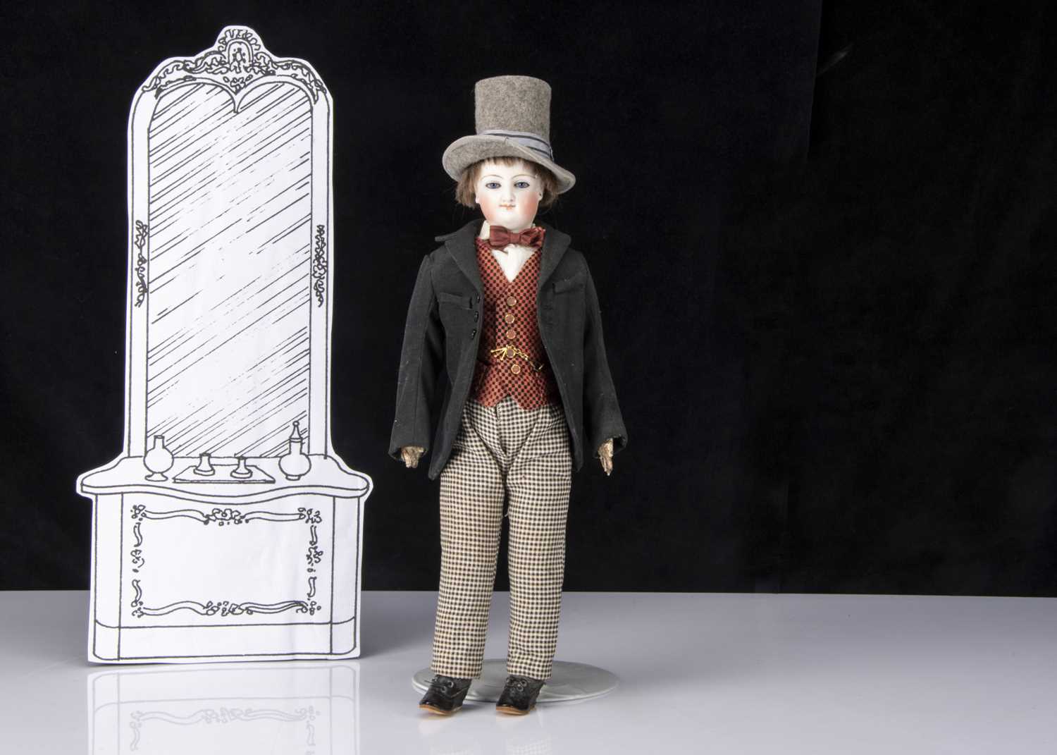 Lot 17 - A Smiling Bru gentleman fashion doll 1870s