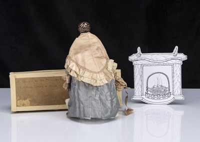 Lot 36 - A rare German mid 19th century pink tinted china shoulder head with Royal provenance