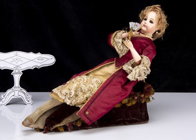 Lot 46 - A rare Leopold Lambert reclining lady on chaise longue musical automaton 1880s
