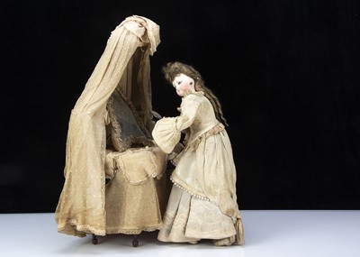 Lot 48 - A rare Gustav Vichy lady at her toilette musical automaton 1870s