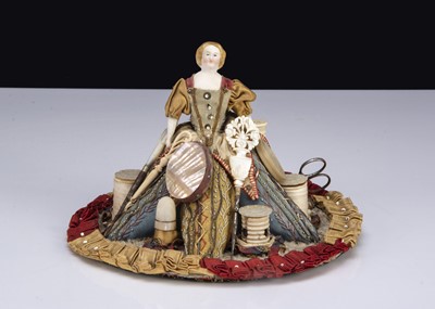 Lot 69 - A 19th century sewing doll necessaire