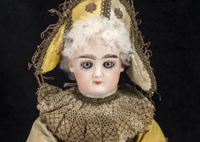 Lot 75 - A late 19th century Francois Gaultier bisque headed Polichinelle
