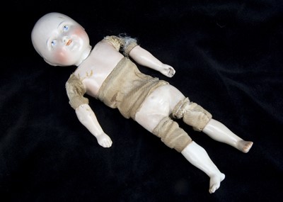 Lot 95 - A rare German china taufling-type baby
