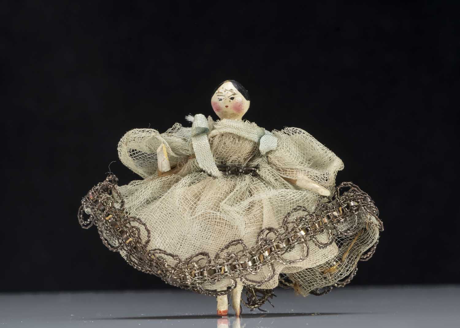 Lot 112 - A 19th century Grodnerthal Christmas decoration doll