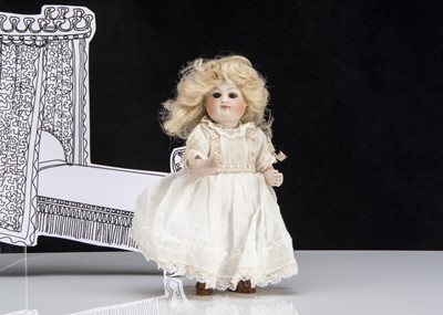 Lot 118 - A rare Kestner larger dolls’ house pouty all bisque doll