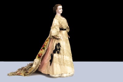 Lot 158 - A large 19th century Lucy Peck poured wax lady doll