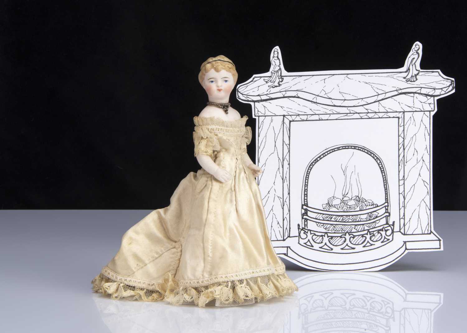 Lot 166 - An unusual Simon & Halbig bisque swivel head doll
