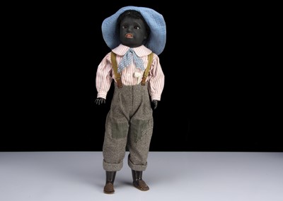 Lot 170 - A rare Simon & Halbig 1358 black boy doll