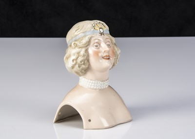 Lot 206 - A German shoulder-head flapper by a half-doll manufacturer