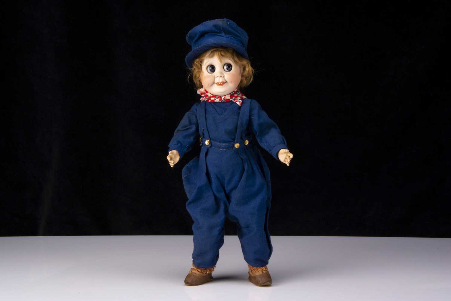 Lot 253 - A rare SFBJ 245 googly eyed boy doll