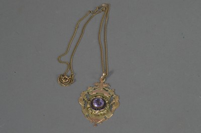 Lot 64 - A Victorian 9ct. gold presentation Masonic medallion