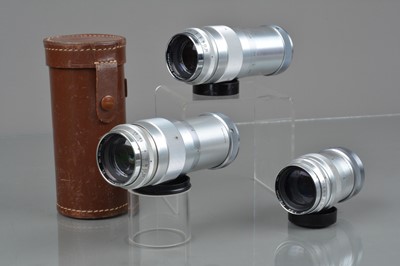 Lot 76 - Three  Steinheil Munchen L39 Mount Culminar Lenses