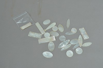 Lot 80 - A collection of Chinese mother of pearl gaming tokens