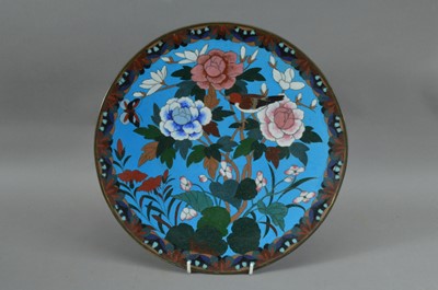 Lot 83 - A Far Eastern metal and enamel cloisonne dish
