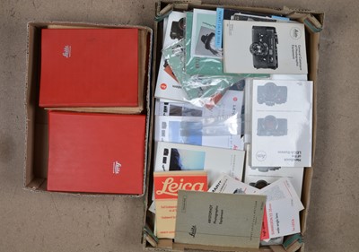 Lot 154 - A Tray of Leica Ephemera