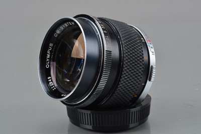 Lot 391 - An Olympus OM F. Zuiko 85mm f/2 Lens