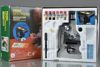 Lot 458 - A Prinz 1200 Photo Microscope Outfit