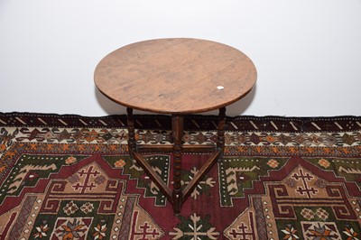 Lot 6 - A 19th century provincial oak cricket table