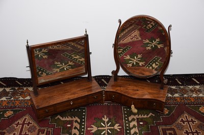 Lot 26 - Two Victorian mahogany toilet mirrors
