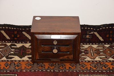 Lot 27 - A Victorian rosewood and mother of pearl country house letter box