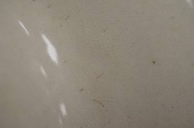 Lot 35 - A first half 20th century Japanese earthenware crane design vase