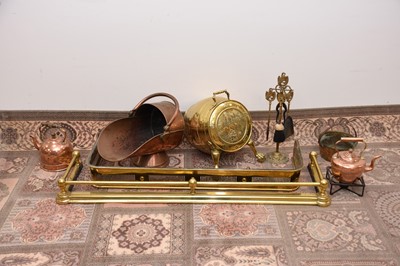 Lot 44 - A group of antique and vintage fireside and other items