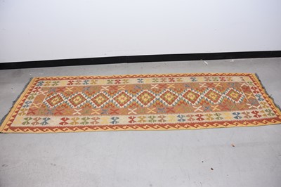 Lot 59 - A mid 20th century Middle Eastern flat weave Kilim runner carpet