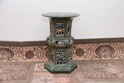 Lot 67 - A mid 20th century Chinese stoneware seat