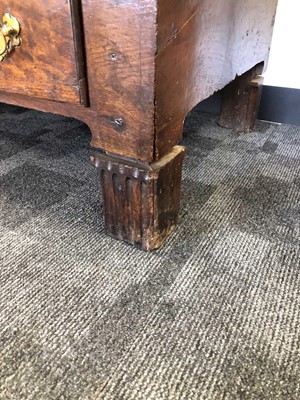 Lot 112 - An 18th century and later converted Lancashire Mule chest