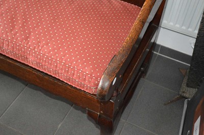 Lot 113 - A George II and later oak hall bench