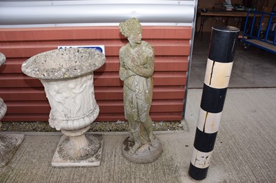Lot 132 - A modern concrete garden figure of a classical lady
