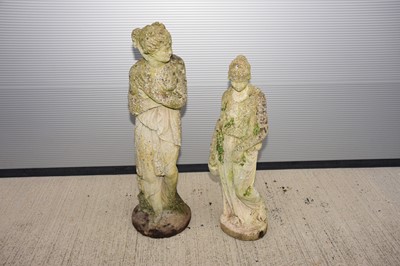 Lot 139 - Two modern concrete garden statues