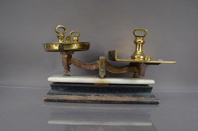 Lot 184 - A Victorian set of kitchen scales by Parnall & Sons of Bristol