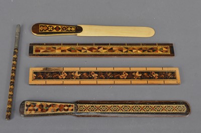 Lot 191 - A Group of Five Tunbridge Ware Items