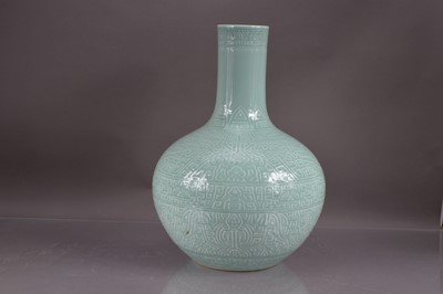 Lot 340 - A very large Chinese celadon porcelain vase