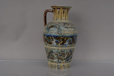 Lot 377 - A Doulton Lambeth Frank A Butler (fl1872-1911) ewer