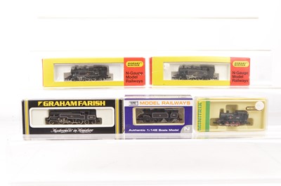 Lot 15 - N Gauge BR Steam Tank Locomotives