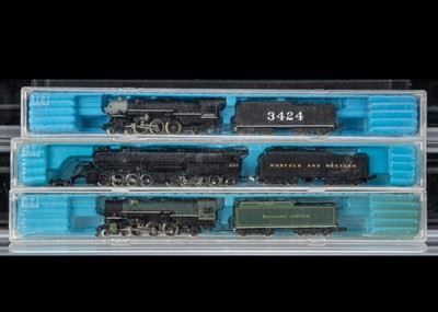 Lot 49 - Rivarossi N Gauge American Steam Locomotives with Tenders