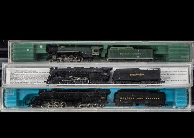 Lot 50 - Rivarossi N Gauge American Steam Locomotives with Tenders