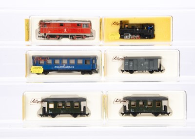 Lot 61 - Liliput H0e Gauge Continental Locomotives and Coaches