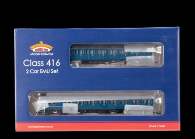 Lot 167 - Bachmann OO Gauge Class 416 Two Car EMU in BR Blue