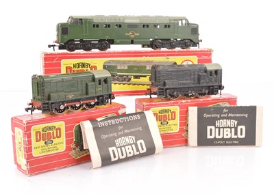 Lot 214 - Hornby-Dublo 00 Gauge 2-Rail BR Diesel Locomotives converted to 3-Rail and 2-Rail Shunter (3)