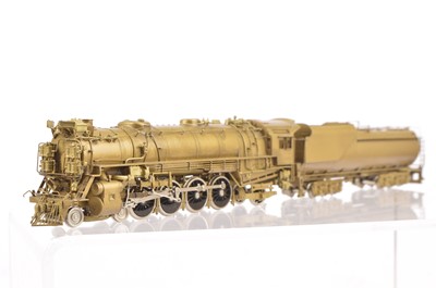 Lot 850 - N J Custom Brass H0 Gauge Chesapeake & Ohio 4-8-2 J-2 Cat - ST-803