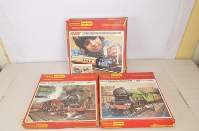 Lot 109 - Hornby 00 gauge Steam Locomotive train sets in original boxes (3)