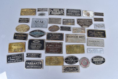 Lot 454 - An assortment of metal Car Dash badges and plaques