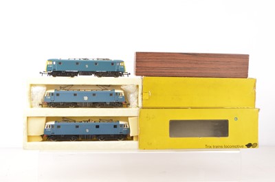 Lot 159 - Trix (TTR) and Liliput 00 Gauge 2-rail 12v DC Electric E3001 Locomotives (3)
