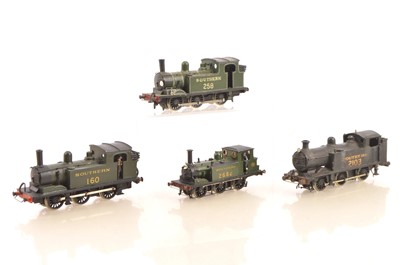 Lot 252 - Kitbuilt 00 Gauge SR green and black 0-6-0 Tank Locomotives (4)