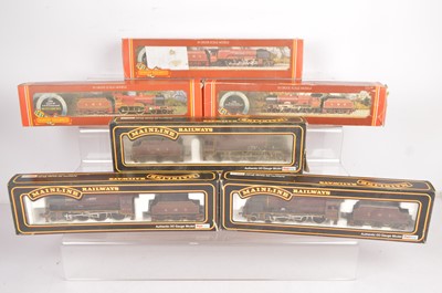 Lot 287 - Hornby Mainline  00 gauge Steam Locomotives LMS livery in original boxes (6)